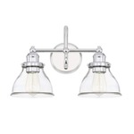 Baxter Bathroom Vanity Light - Chrome / Clear