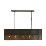 Sana Linear Pendant - Grey Iron