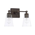 Rory Bathroom Vanity Light - Old Bronze / Clear