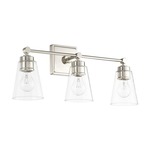 Rory Bathroom Vanity Light - Polished Nickel / Clear