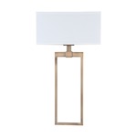 Signature 633321 Wall Sconce - Aged Brass / White Fabric