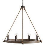 Tybee Ring Chandelier - Nordic Grey