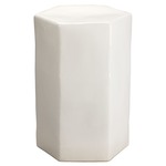 Porto Side Table - White Ceramic