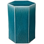 Porto Side Table - Blue Ceramic