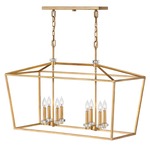 Stinson Linear Chandelier - Distressed Brass