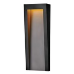 Taper Outdoor Wall Sconce - Textured Black / Etched Glass