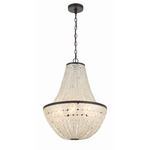 Brielle Foyer Chandelier - Dark Bronze / Capiz