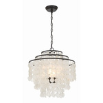 Brielle Chandelier - Dark Bronze / Capiz