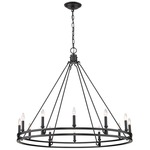 Dennison Chandelier - Matte Black