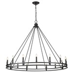 Dennison Chandelier - Matte Black