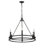 Dennison Chandelier - Matte Black