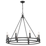 Dennison Chandelier - Matte Black