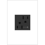 Half Controlled 15 Amp Energy Saving Outlet - Graphite