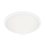 Malta LED Ceiling Light Fixture - White / White Opal