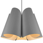 Julieta Pendant - Black / Grey Oak/ Ash