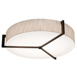 Apex Ceiling Light - Espresso / Jute