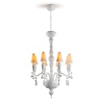 Ivy and Seed Chandelier - White