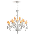 Ivy and Seed Chandelier - White