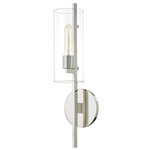 Ariel Wall Sconce - Polished Nickel / Clear