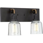 Rushton Bathroom Vanity Light - Graphite / Clear