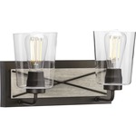 Briarwood Bathroom Vanity Light - Graphite / Clear