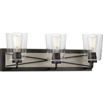 Briarwood Bathroom Vanity Light - Graphite / Clear