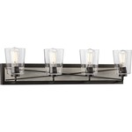 Briarwood Bathroom Vanity Light - Graphite / Clear