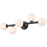 Alouette Bathroom Vanity Light - Graphite / Opal