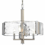 Georgian Bay Chandelier - Brushed Nickel / Water