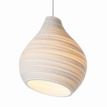 Hive Scraplights Pendant - White / White