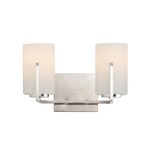 Dart Bathroom Vanity Light - Satin Nickel / Satin White