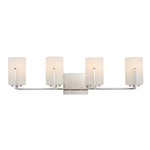 Dart Bathroom Vanity Light - Satin Nickel / Satin White