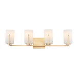 Dart Bathroom Vanity Light - Satin Brass / Satin White