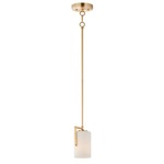 Dart Pendant - Satin Brass / Satin White