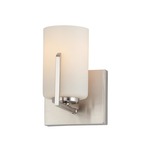 Dart Wall Sconce - Satin Nickel / Satin White