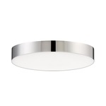 Trim Round 120V Ceiling Light - Polished Chrome / White