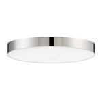 Trim Round 120V Ceiling Light - Polished Chrome / White