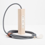 Niko Power Strip - White Ash