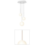 Bola Sphere Option 1 Chandelier - Rose Gold / Opal