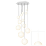 Bola Sphere Option 1 Chandelier - Rose Gold / Opal