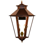 Bayou Street Outdoor Wall Light - Antique Copper / Clear