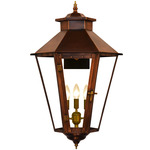 Bayou Street Outdoor Wall Light - Antique Copper / Clear