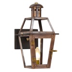 Georgetown Outdoor Wall Light - Antique Copper / Clear