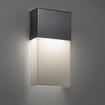 Profiles Square Wall Sconce - Dark Iron / Opal