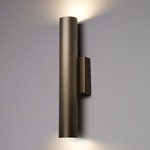 Cylo Cylinder Wall Sconce - Bronze Age / Opal