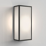 Messina Outdoor Wall Sconce - Textured Black / Frosted