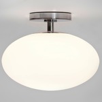 Zeppo Ceiling Light Fixture - Polished Chrome / Opal