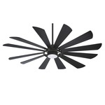 Windmolen Smart Ceiling Fan with Light - Textured Coal / Coal Ashwood