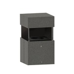 Quadro Outdoor Bollard Light - Anthracite Grey / Opal