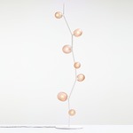 Ivy Floor Lamp - White / Transparent Light Pink